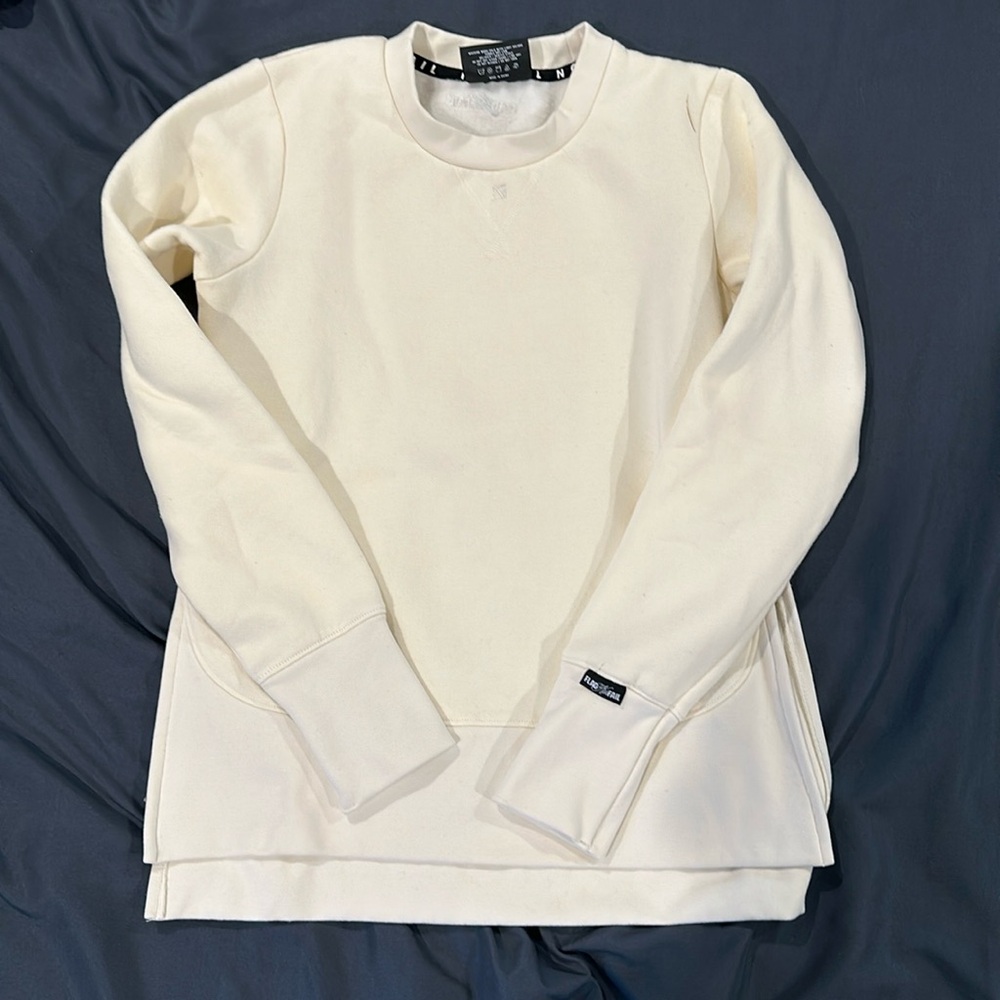 IVORY CREAM Flag Nor Fail Forever Crew Neck